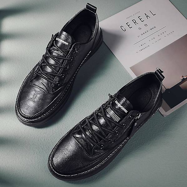 Miesten vapaa-ajan kengät nahkakengät lautakengät Frc928 Black EU 44