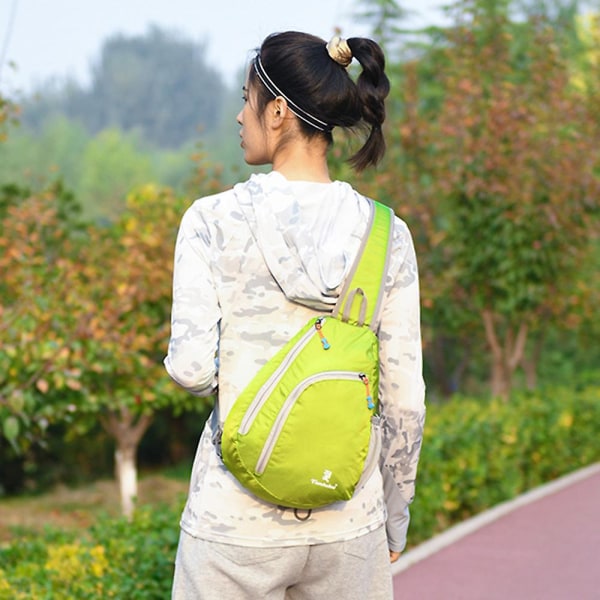 Cross Body Sling Bag, liten vattentät och lätt axelväska Lämplig för vandringsresor för män och kvinnor green