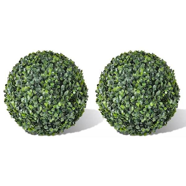 Kugler 2 stk. Kunstig Topiary Kugle 28cm33cm