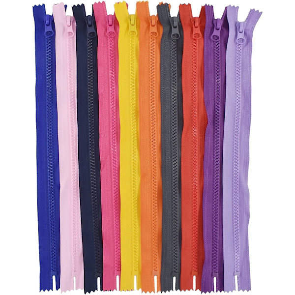 20 st #5 Resin blixtlås Separerande jacka blixtlås 20 färger Blandade Icke-separerande Stängda blixtlås Gjutna plast blixtlås Bulk för sömnad Kläder Handväska