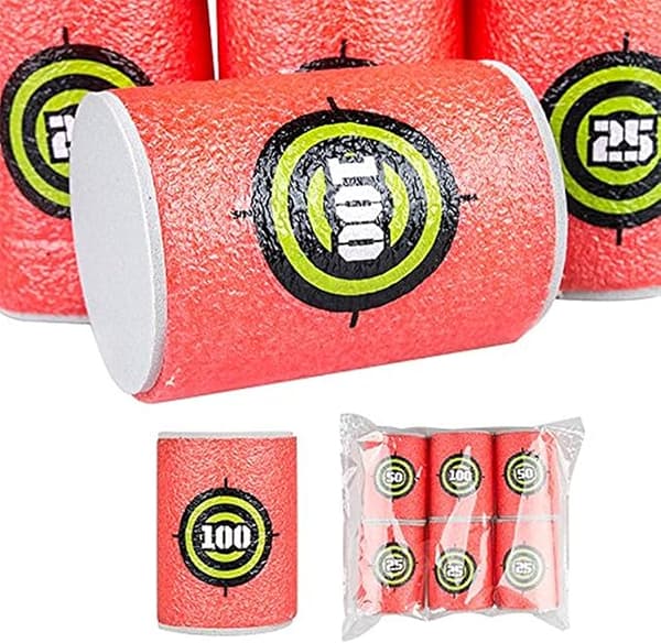 Blødt dåsekast sæt N-Strike Elite Series Blasters Dart til Børn Legetøjsvåben (6 stykker)