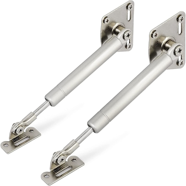 100n/22lb Gasfjäder Mjukstängande Gångjärn, Långsam Nedre Lockstöd Långsam Öppen Falldörr Flik För Kökskåp Skåp Skrivbord, 2-Pack