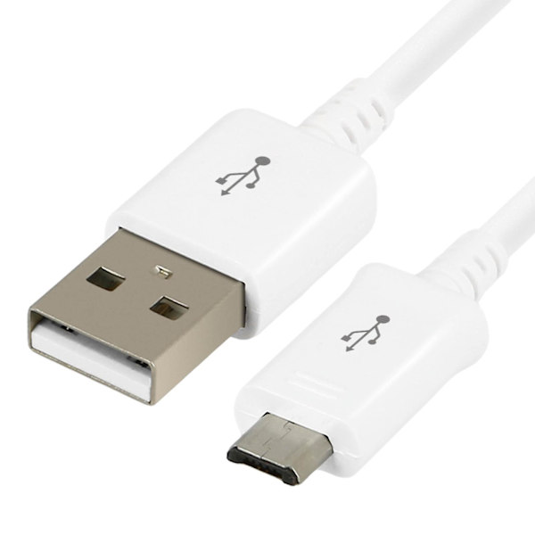 Samsung Micro USB, USB-kabel 0,9 m - Laddning & Synkronisering - Vit