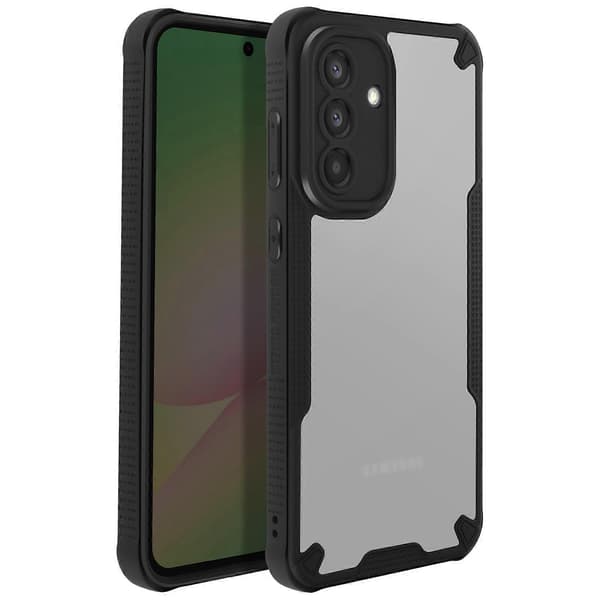Cover til Galaxy A56 med forstærkede hjørner, Transparent sort