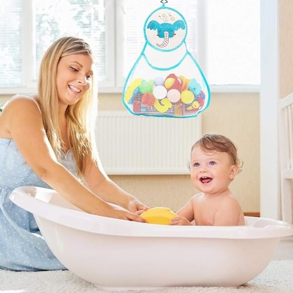 Bad Leksaksorganisator Hållbar Design, Baby Bad Toy Lagring Väska Mesh Bag Badkar Leksaker Lagring Nät för Badrum Lätt Förvaring
