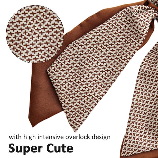 2-pack knutna rosett hår elastiska hår sjal hår band scrunchie hästsvans hållare för kvinnor och flickor Style 3