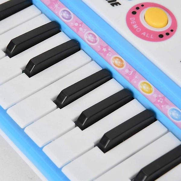 37 tangenter elektroniskt orgel med minimi mikrofon barn piano musikinstrument barn lärande pussel tidig utbildning leksaker present, barn presenter
