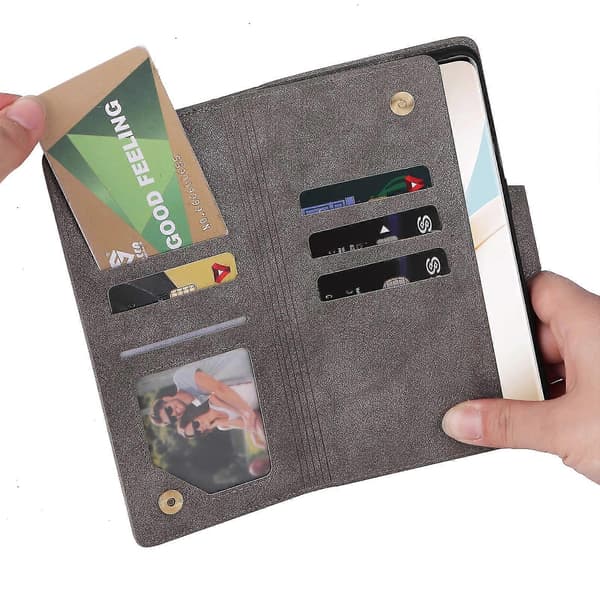 Læder Telefon Cover Til Oneplus 8 Pro Grey