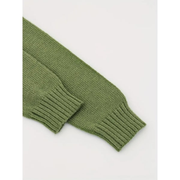 Twist Mønster Rullekrave Pullover Sweater, Casual Langærmet Sweater Til Efterår & Vinter, Dametøj S
