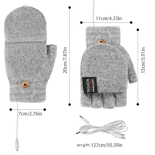 Hold deg varm og komfortabel hele vinteren med USB-varmehansker for kvinner og menn!