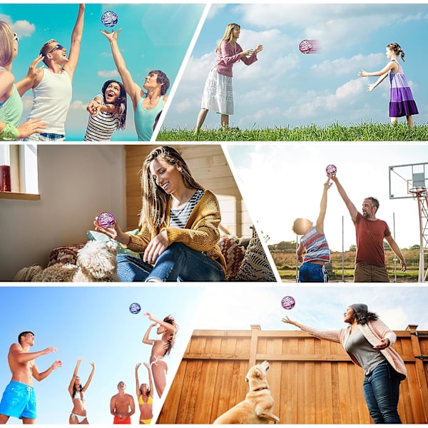 Flygende Ball Leker Hover Ball Kontroller Fly Orb for Barn Voksen Mini Drone Flygende Spinner Ball Med 360° Roterende RGB Lys Utendørs Innendørs Red
