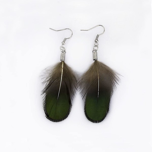 20 stk. Grøn Lady Amherst Bronze Iridescent Fjerdragt Fjer Tommer Lange 2-3 Tommer