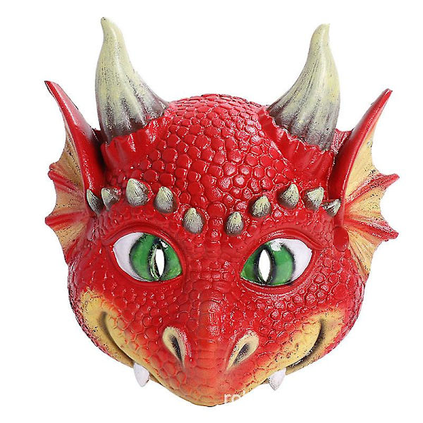 Halloween Dinosaurie Mask, Barn Halloween Jul Fest Performance Rekvisita Red