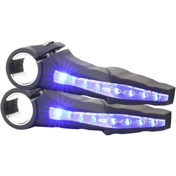 Styrlampor, 2 st främre cykellampor LED cykelindikatorlampor Blinkers Positionsljus för 22 mm diameter cyklar