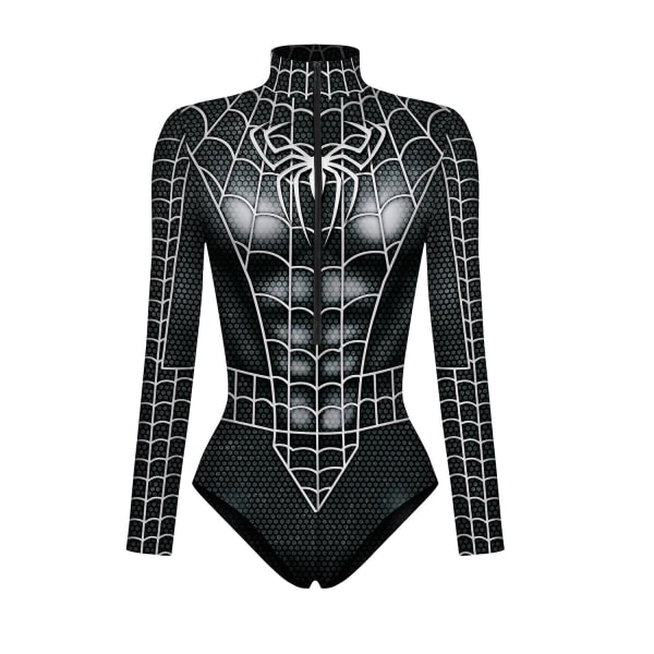 Naisten Spiderman Leotardi Bodysuit, Halloween Spider Cosplay Puku Bodysuit style 1 L