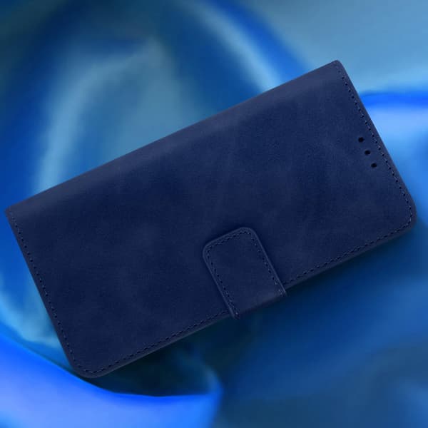 Folio iPhone 14 Pro Max Deksel Videostativ Matt Effekt Myk Navy