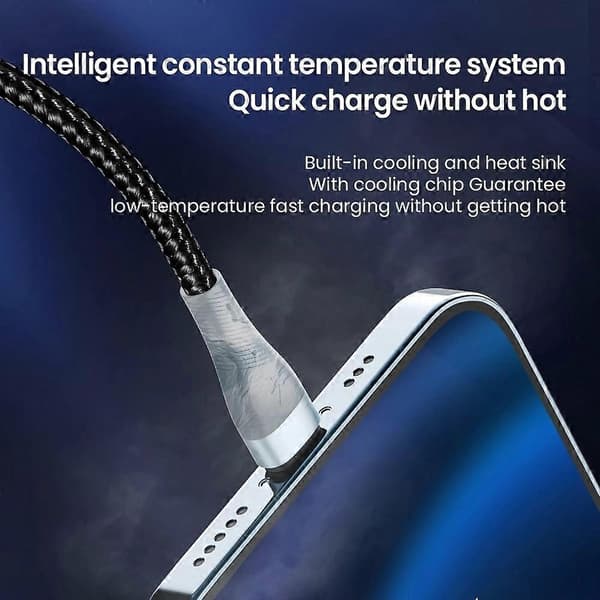 Typ B För iPhone 15-serien 1,2m PD 100W 3-i-1 Typ-C till Lightning+Typ-C+Micro Datakabel Telefon Style B