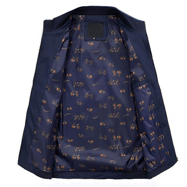 Herre Casual Softshell Letvægts Flight Bomber Slim Fit Jakke navy blue XL