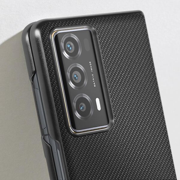 Etui til Honor Magic V2 5G Karboneffekt 2-delt design, Svart
