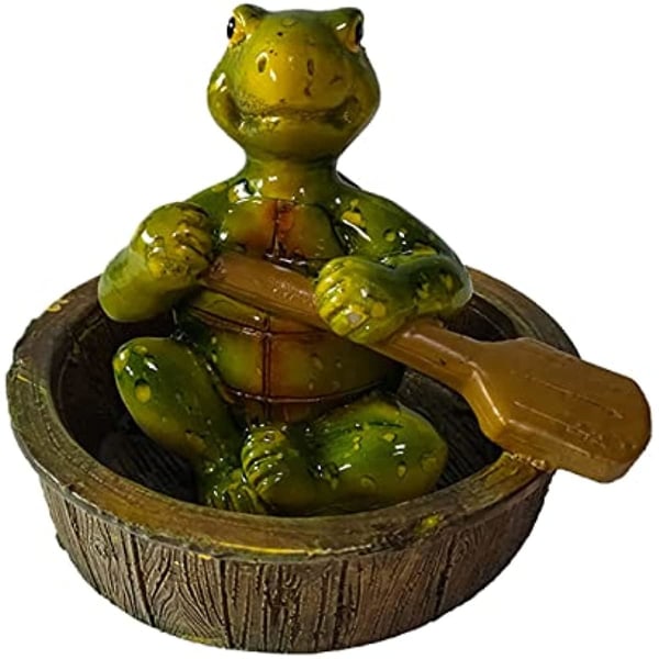 Vand Flydende Frø Have Dam Statue Resin Vand Flydende Frø Ornament Figur Statue Håndværk Sød Roende Frø Statue Gård Plæne Dekorationer Frø O Style 3