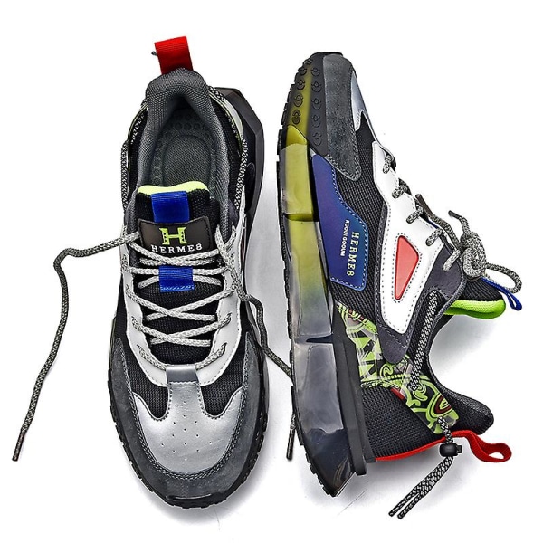Herre Sport Løpesko Pustende Sklisikre Joggesko Fr2109 Black EU 41