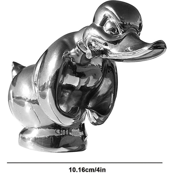 Angry Duck hatt prydnad, rolig ank hatt prydnad bil huv prydnad, självhäftande ank bil logotyp, resin ank staty