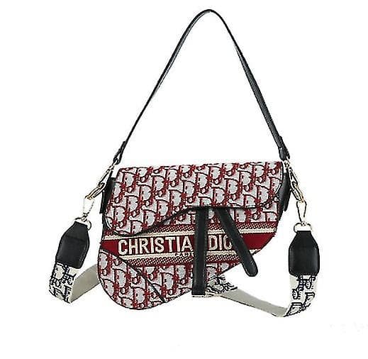 D Taske Dame Ny Mode Retro Messenger Sadel Taske Efterår Og Vinter Simpel Bred Grey