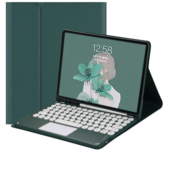 Bluetooth-tangentbordfodral för iPad Pro/pro11/air/air2/air3/air4/mini6/10.9\"/10.2\"/10.5\"/8.3\"/9.7\" Dark Green Ipad 9.7Inch