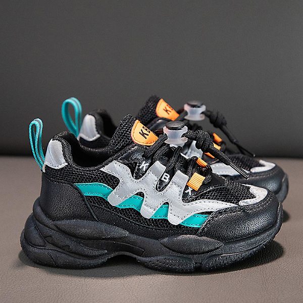 Barn Skor Andas Halkskydd Sneakers Löparskor För Barn Fr979 Black EU 33