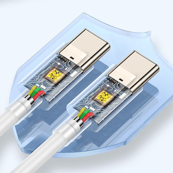 USB-kabel til USB C 1m - Opladning og dataoverførsel, Hvid
