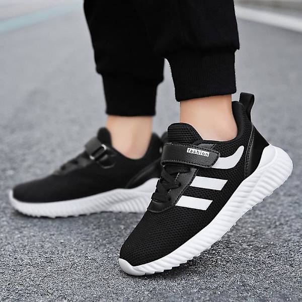 Børnesneakers Skridsikre Åndbare Sportsløbesko H623 Black EU 34