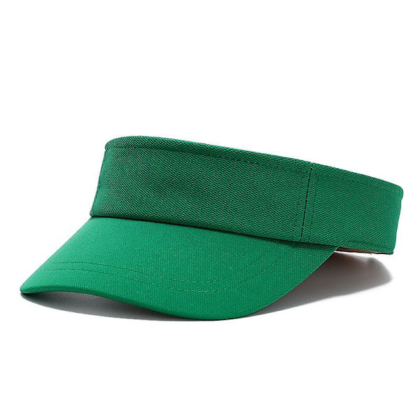 Sztxj 2 kpl Säädettävä Aurinkolippa Urheilu Tennis Golf Lippalakki Pääpanta Unisex Miehet Naiset Kesähattu (valkoinen+vihreä)