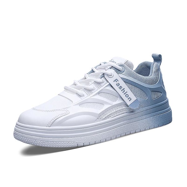 Herr Casual Skor Halkskydd Andas Platta Skor Frq623 LightBlue EU 44