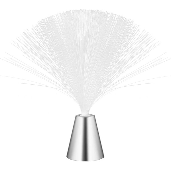 Färgförändrande fiberoptisk lampa, batteridriven isfiberoptisk stämningslampa LED-fiberlampa för jul