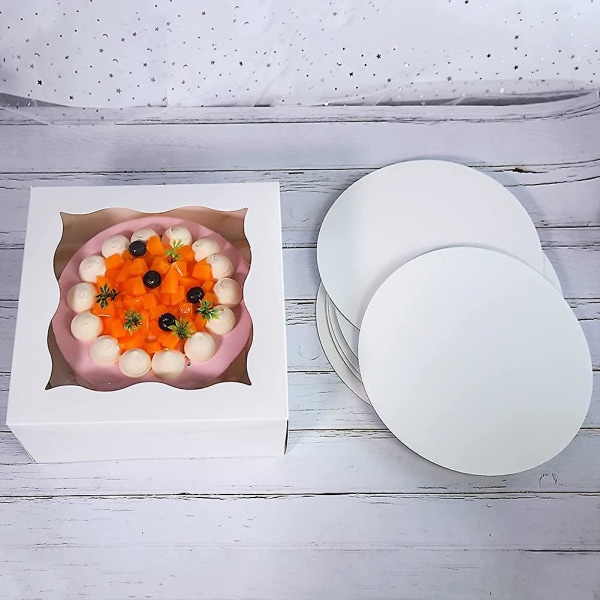 [15 stk.] 10x10x5 tommer Heilwiy Store Høye Kakeesker og Brett, solide Bakeriesker Gave