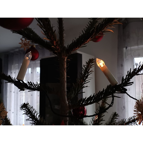 10 st LED-ljus LED-fairylights, sladdlösa, dimbara ljusstakar, flamlösa jul ljus