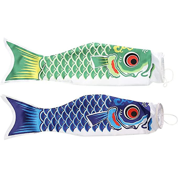 5 st japanska karpvindstrumpor Streamer fiskflagga drake Nobori flagga Koinobori hängande dekor hem utomhus vindstrumpa för trädgård sushi 70cm