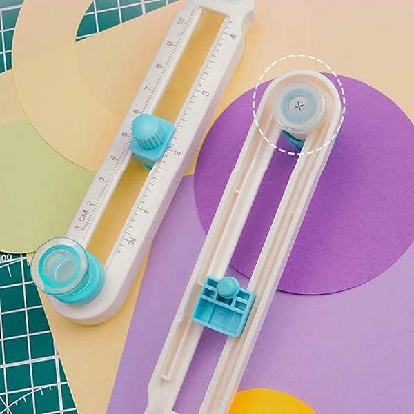Cirkelskärare roterande plastcirkelskärare 2 cm/0,8 tum justerbar cirkulär skärkniv för tryckpapper, laminerat papper, kraftpapper, specialpapper
