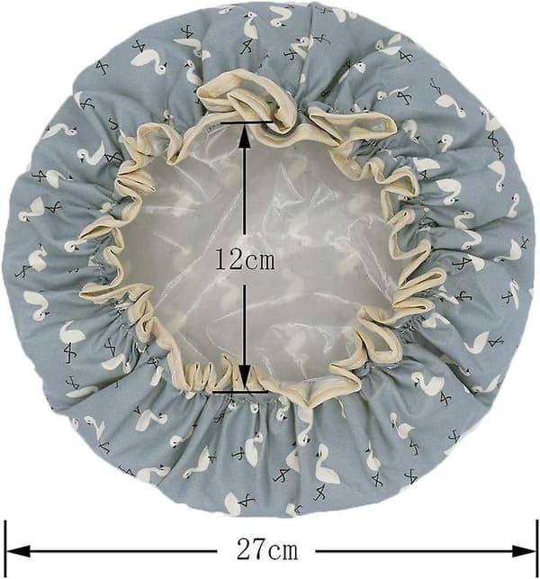 2 st Acsergery present badmössor elastiskt band dubbla lager vattentäta duschmössor