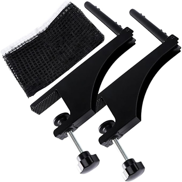 Bordtennis Mesh ramset, pingisnät med klämmor,Spiraltyp Metall Ping Pong Nätklämmor Ram Avtagbar | Anti-slip robust nätram med nät