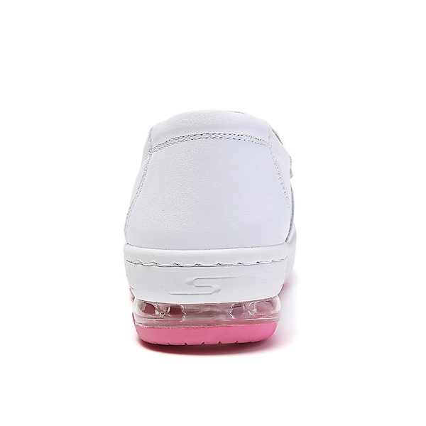Dam Casual Skor Läder Luftkudde Skor Luft Skor Ns9988 Red EU 34