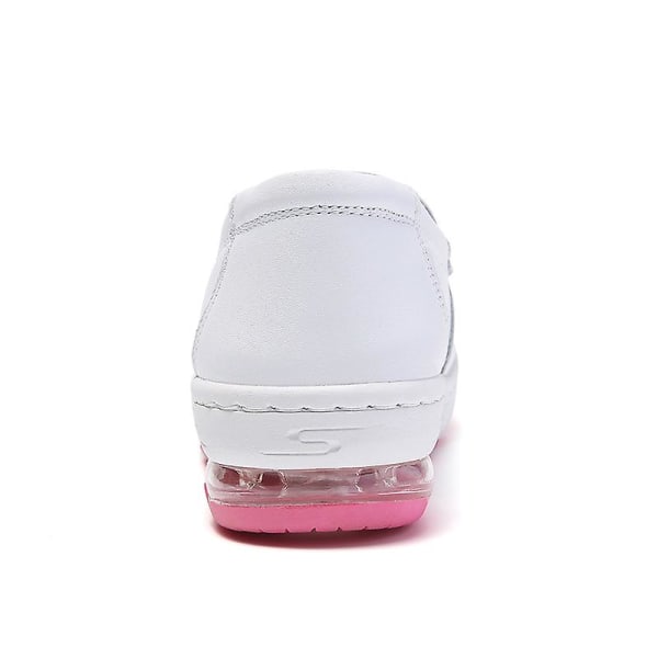 Dame Casual Sko Læder Luft Pude Sko Air Sko Ns9988 Red EU 37