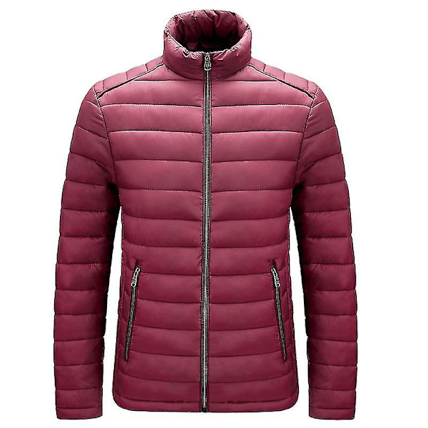 Unisex Jackor Termisk Jacka Ultralätt Vintermode L Wine Red