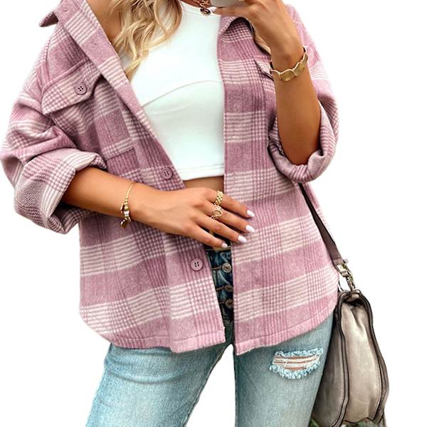 Rento, väljä neuletakki, ei haalistu eikä ole tahmea, naisten toppi, muodollinen, päivittäinen, juhlapallo L Pink