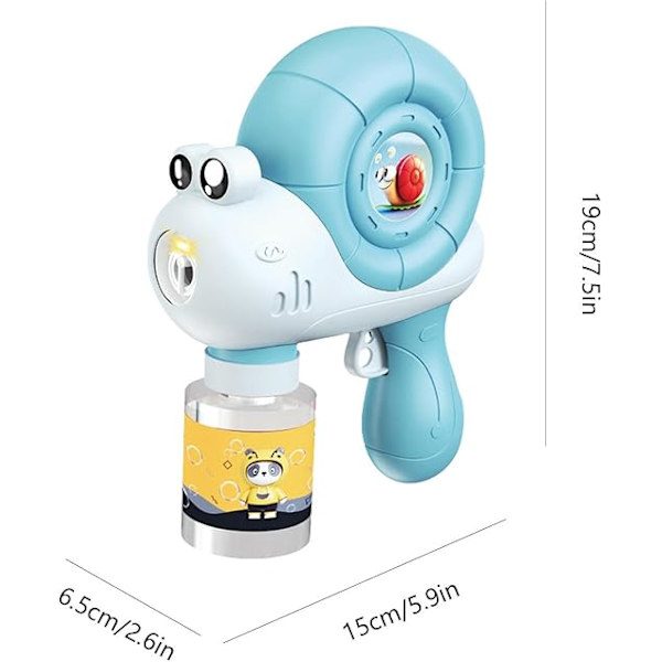 Handburen bubbelmaskin, handburen bubbelblåsare | Tecknad snigelformad bubbelmaskin - Rolig utomhusbubblamaskin, helautomatisk bubbelblåsare
