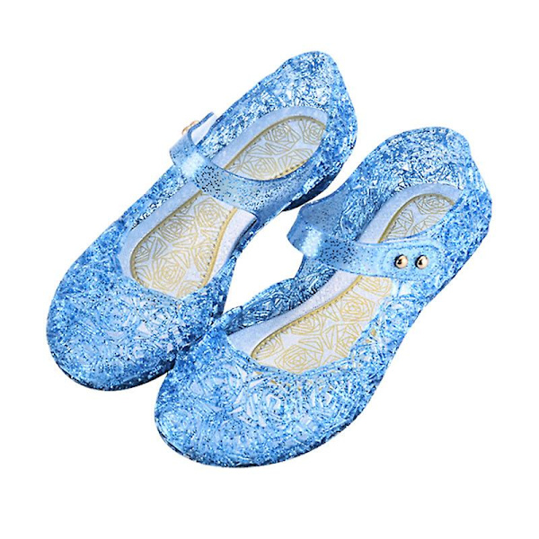 Prinsessflickor Sandaler Dansfest Cosplay Geléskor För Barn BLUE 26