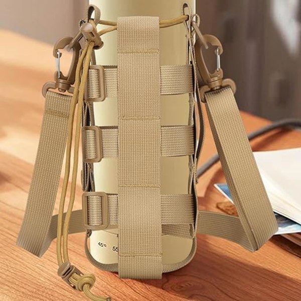 Vattenflaskhållare med rem, packbar flasksele - Vattenflaska Crossbody Sleeve