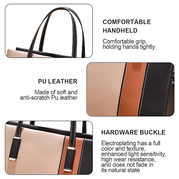 Messenger Bag Enkel Mjuk Väska Lämplig För Arbete Och Resor.Fashion Bärbar Pu Axelväska style3