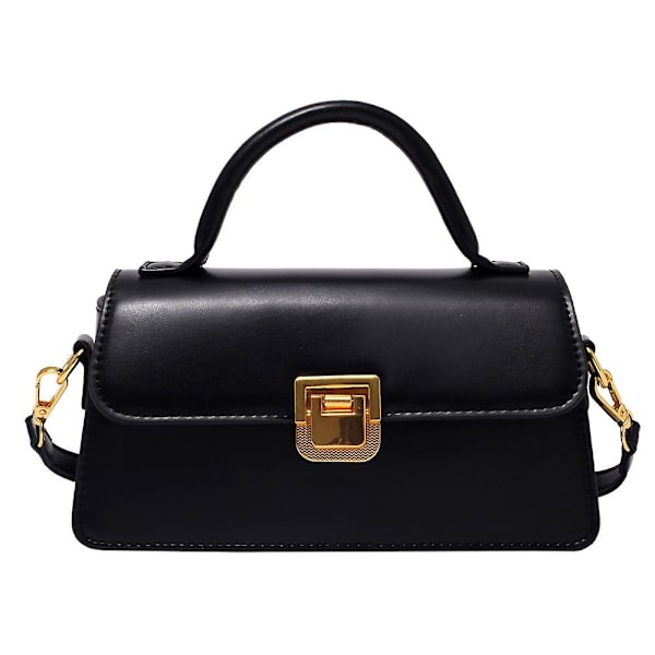 Dam Läder Messenger Bag Är Lämplig För Daglig Resa, Axelväska Mode Handväska. black