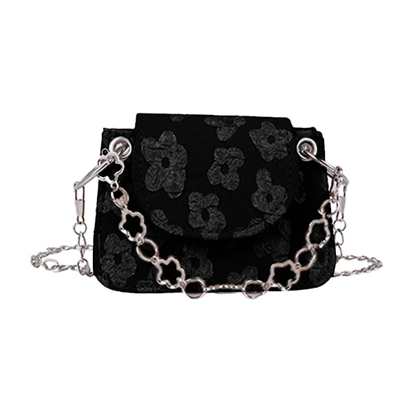 Mini Chain Hand Bill Of Lading Axelväska Liten Fyrkantig Väska Dam Axelväska black
